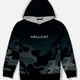 HELLCAT Black Camouflage Full Sleeves Sweatshirt-image-50