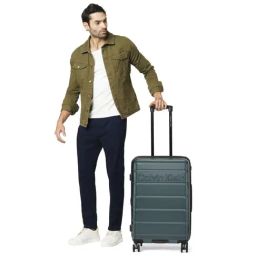 Calvin Klein Ridge-Line Pearlized Sage Textured Hard Cabin Trolley Bag - 66 cm-picture-35