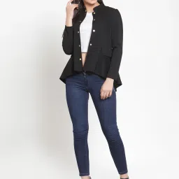 KASSUALLY Black Relaxed Fit Tailored Jacket image 4