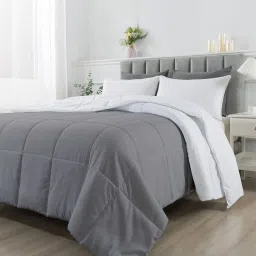 Razzai White Poly fill Basic Comforters image 4
