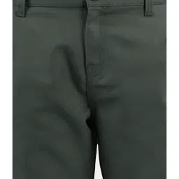 Kiddopanti Kids Dark Green Solid Pants image 4