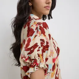 LOV by Westside Multicolour Abstract Printed Shirt image 4