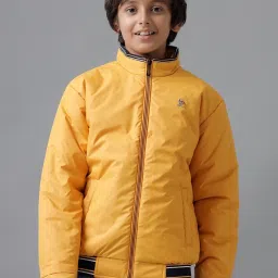 Under Fourteen Only Boys Orange Cotton Jacket image 4