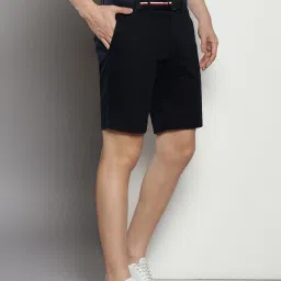 Tommy Hilfiger Navy Cotton Regular Fit Shorts image 4
