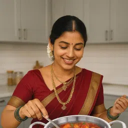 HAZEL Silver Stainless Steel Non-Stick Honeycomb Triply Steel Kadhai with Glass Lid 22 cm (2 L)-picture-14