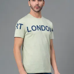 Red Tape Light Green Cotton Regular Fit Printed T-Shirt image 4