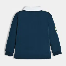 MiArcus Boys Multicolor Color Block Full Sleeves Polo T-Shirt image 4