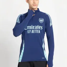 Adidas Blue Slim Fit Printed Sports T-Shirt-picture-26