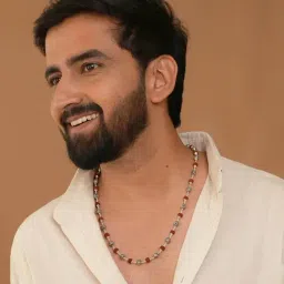 Touch925 Silver Beaded Rudraksha Chain Necklace for Men image 4