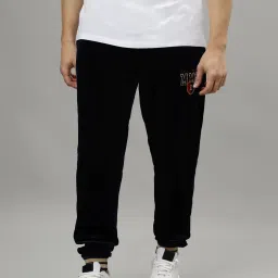 Iconic Navy Blue Regular Fit Joggers image 4