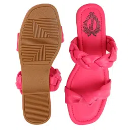 Shoetopia Kids Pink Casual Slides image 4