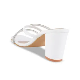 Cogner Embellished Open Toe Block Heels image 4