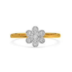Kisna Diamond & Gold Jewellery Blooming 18k (750) Diamond & Gold Ring For Women image 4