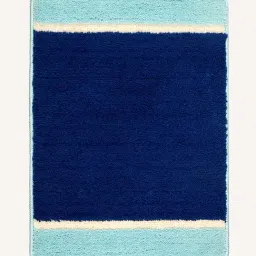 Saral Home Blue & Aqua Microfibre 1450 GSM Bath Mats - Set of 2 image 3