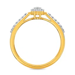 Kisna Diamond & Gold Jewellery Rida 14k (585) Diamond & Gold Ring For Women image 4