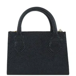 Spice Art Black Textured Small Handbag image 3