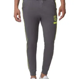 Being Human Grey Cotton Regular Fit Printed Joggers-picture-21