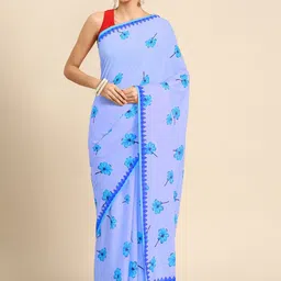BUTA BUTI Floral Pure Cotton Saree-picture-26