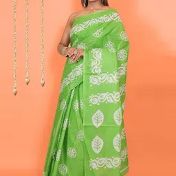 Ravi Janki Suit & Sarees Ethnic Motifs Pure Cotton Saree image 4