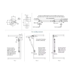 Ebco Pro-Lift Anthracite Finish and 150 N Force for Overhead Cabinets, PLC-15 (Pack of 1 Pair) image 3