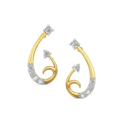Joyalukkas Women 18KT Spiral Diamond Earrings-picture-33