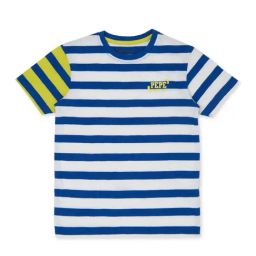 Pepe Jeans Kids White & Blue Striped T-Shirt-picture-44