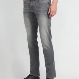 U.S. Polo Assn. Denim Co. Grey Cotton Slim Tapered Fit Jeans-picture-19