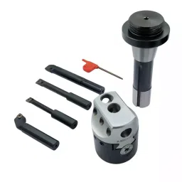 Buyohlic International Boring Head Diameter 2 inch (50 mm) Imperial Standard R8 Shank and 7/16 inch (11.1 mm) UNF Drawbar with Indexable Boring Bars, 20-BH-421-picture-30