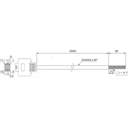 Omron Dedicated Cable for Encoder Connector 3 m, CK3W-CAED03A-picture-26
