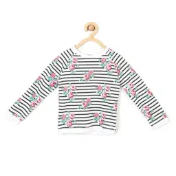 Allen Solly Junior White Striped Sweatshirt-image-4