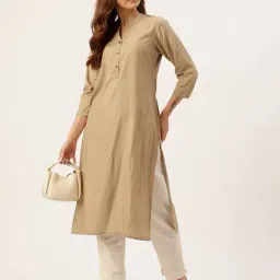 Amukti Beige Rayon Kurta-picture-38