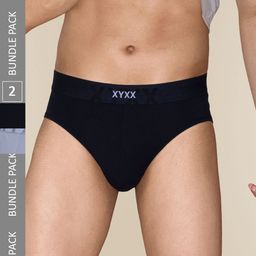 XYXX Pack Of 2 Cotton Anti Microbial Basic Briefs XYBRF2PCKN634-picture-6