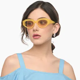 Vincent Chase by Lenskart by nothing Yellow Full Rim Geometric by nothing VC S16144-C3 Polarized Sunglasses image 4