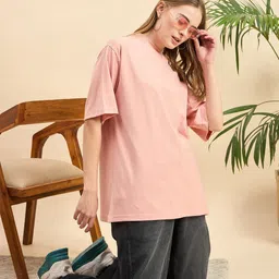 PockMAN Round Neck Cotton Oversized T-shirt image 5