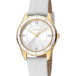 ESPRIT Women Brass Dial & Leather Straps Textured Analogue Watch ES1L348L0035 image 1