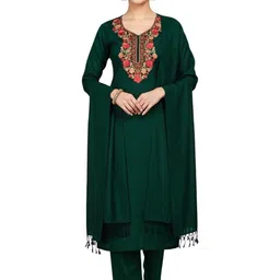Vrinde Embroidered Unstitched Dress Material-picture-25