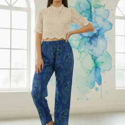 Vagisha Women Paisley Printed Palazzos-picture-19