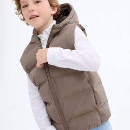 Mango Kids Boys Hooded Gilet-picture-3