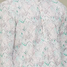 Arihant Rai Sinha Men Ethnic Motifs Printed Chikankari Kurta image 3