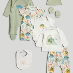 mothercare Boys Printed Pure Cotton 8-Piece Gift Set-image-32