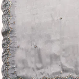 Mitera Embellished Beads and Stones Organza Saree image 5