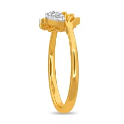 Kisna Diamond & Gold Jewellery Chantelle 14k (585) Diamond & Gold Ring For Women image 4
