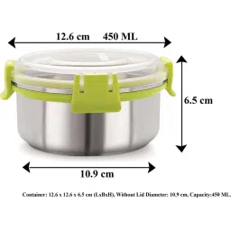 Magnus Green Plastic Airtight Leakproof Storage Container - Set of 4 image 4