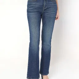 Vero Moda Blue Cotton Bootcut Jeans image 4