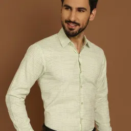 Indian Needle Green Regular Fit Shirt image 4