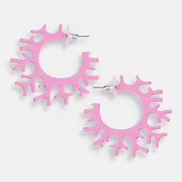 Sohi Gold Plated Party Designer Hoop Earrings image 4