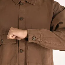 Bene Kleed Brown Solid Jackets image 4