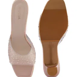 Rocia by Regal Women's Rose Gold Casual Sandals image 4