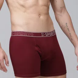 Sporto Multi Cotton Regular fit Solid Trunk (Pack of 3) image 4