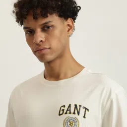 Gant Cream Cotton Regular fit T-Shirts image 4